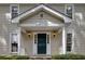 Close up view of front porch and entrance door at 1404 Vernon North Dr, Dunwoody, GA 30338