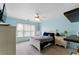 Comfortable bedroom with bright walls, carpet flooring, and plenty of natural light at 1377 Downington Nw Ln, Acworth, GA 30101