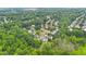 Wide aerial view of a residential community with mature trees, manicured lawns, and well-maintained streets at 947 Summer Forest Drive, Suwanee, GA 30024