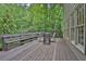 Outdoor deck with wood railing, offering an outdoor space for relaxation and enjoyment of nature at 747 Mill Rock St, Lawrenceville, GA 30044