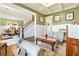 Open-concept area with sitting room, staircase, and dining room at 411 Ridgeway Ln, Canton, GA 30114