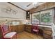 Cozy breakfast nook/desk area featuring custom wooden cabinets and a serene view at 4205 Jeri Lynn Ct, Tucker, GA 30084
