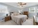 Spacious main bedroom featuring neutral walls, carpet flooring, and lots of natural light from two windows at 4205 Jeri Lynn Ct, Tucker, GA 30084