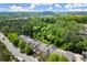 An aerial view showcasing the community amidst lush green trees and manicured landscapes at 1744 Habershal Nw Rd, Atlanta, GA 30318
