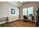 Bright home office with hardwood floors, built-in desk, and large window at 1249 Francis Nw St, Atlanta, GA 30318