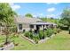 Backyard view featuring a stylish gazebo in a well-maintained lawn at 2125 Mina Lane Dr, Buford, GA 30518
