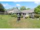 Backyard view featuring a gazebo with lush landscaping, and ample space at 2125 Mina Lane Dr, Buford, GA 30518
