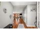 Inviting foyer with hardwood floors that leads to a spacious living area at 2125 Mina Lane Dr, Buford, GA 30518