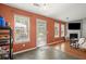 Cozy eat-in kitchen with views of the fireplace in living room at 2125 Mina Lane Dr, Buford, GA 30518