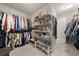 This walk-in closet is organized with wire racks for clothing, shoes, and accessories at 2835 Channing Way, Cumming, GA 30040