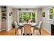 Cozy dining area with a bay window providing natural light and views of the outdoors at 5107 Old Chestnut Ct, Woodstock, GA 30188