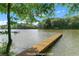 Picturesque lake view with a private dock, perfect for relaxing and enjoying the waterfront lifestyle at 5765 Riley Rd, Cumming, GA 30028