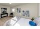 Bedroom showcasing natural light, modern artwork, and stylish furniture creating a cozy retreat at 2480 Miriam Ln, Decatur, GA 30032