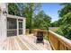 Expansive wooden back deck featuring peaceful outdoor views at 1327 Harvard Ne Rd, Atlanta, GA 30306