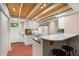 Compact kitchen featuring white cabinets and eat-in breakfast bar at 228 Clarion Ave, Decatur, GA 30030