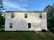 The rear exterior of the home featuring a bright, white siding and an exit door at 30 Sloane Ct, Covington, GA 30016