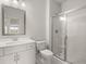 Bathroom featuring shower, toilet and vanity at 3910 Near Star Ln, Cumming, GA 30028
