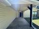 Covered entry featuring a concrete walkway leading to the front door at 120 Squirrel Way, Atlanta, GA 30349