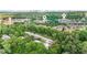 Aerial view of the townhomes in a desirable location near Whole Foods and Publix with a great tree canopy at 3532 Paces Nw Pl, Atlanta, GA 30327