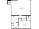 Floorplan showing the basement level with garage, bedroom, laundry and bathroom at 3532 Paces Nw Pl, Atlanta, GA 30327