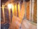 Unfinished basement showcasing the exposed framework and plywood at 1105 Oak Knoll Ter, Atlanta, GA 30315
