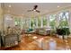 Cozy sunroom filled with natural light and comfortable seating at 6765 Crofton Dr, Alpharetta, GA 30005