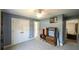 Spacious bedroom with double closets and modern furniture; perfect for comfortable living and storage at 9742 Fallview Ct, Villa Rica, GA 30180