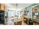 Well-lit kitchen with an island, breakfast nook, and ample cabinet space at 9742 Fallview Ct, Villa Rica, GA 30180