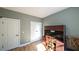 Office with hardwood floors, dark wood desk and furniture, and natural light at 9742 Fallview Ct, Villa Rica, GA 30180
