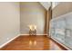 Bright living room with hardwood floors and tall ceilings at 101 Lumby Ln, Stockbridge, GA 30281