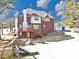 Brick home with white trim featuring a wooden deck and a large backyard with a playset at 101 Lumby Ln, Stockbridge, GA 30281