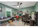 Office space with two desks and a ceiling fan at 3388 Washington Cmns Nw Ave, Kennesaw, GA 30144