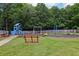 Community playground featuring a slide, swings, and benches for relaxation at 3388 Washington Cmns Nw Ave, Kennesaw, GA 30144