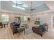 Spacious living room featuring hardwood floors, recessed lighting, and stylish decor at 379 Bohannon Rd, Grantville, GA 30220