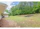 Expansive yard with lush green lawn and rock features at 379 Bohannon Rd, Grantville, GA 30220
