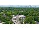 Stunning aerial view of Atlanta skyline, framed by lush greenery and quaint urban settings at 1146 Cumberland Ne Rd, Atlanta, GA 30306