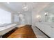 Elegant bathroom featuring a freestanding tub, glass-enclosed shower, and double vanity at 1146 Cumberland Ne Rd, Atlanta, GA 30306