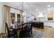 The dining area is bright with large windows and provides access to a modern kitchen at 1146 Cumberland Ne Rd, Atlanta, GA 30306