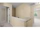 Upstairs hallway with carpet, neutral walls, and white trim and doors at 212 Ranier Court, Canton, GA 30114