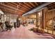 Unfinished basement with pink floor, exposed ceiling, unfinished walls and lots of potential at 125 Savannah Estates Dr, Atlanta, GA 30350