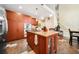 Well-equipped kitchen featuring an island and stainless steel appliances at 125 Savannah Estates Dr, Atlanta, GA 30350