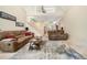 Inviting living room featuring comfortable seating and a staircase at 125 Savannah Estates Dr, Atlanta, GA 30350