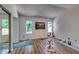Bright exercise room with hardwood floors and plenty of natural light at 2972 Aspen Woods Entry, Atlanta, GA 30360