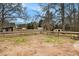 Large, unfenced backyard with mature trees at 108 Deer Creek Run, Moreland, GA 30259