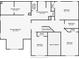 Detailed floor plan showcasing bedroom and closet sizes at 2304 Mitford Ct, Dacula, GA 30019