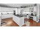 Gourmet kitchen with stainless steel appliances and a large center island at 8443 Marina Bay Ct, Jonesboro, GA 30236