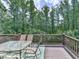 Relax on the spacious deck overlooking a lush, green backyard at 237 Libby Ln, Canton, GA 30115