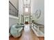Marvel at the soaring two-story foyer with hardwood floors at 237 Libby Ln, Canton, GA 30115