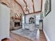 Bright office space featuring a stone fireplace at 237 Libby Ln, Canton, GA 30115
