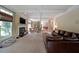 Cozy living room with fireplace, coffered ceiling, and built-in shelving at 5617 Asheforde Ln, Marietta, GA 30068